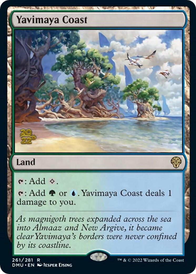 Yavimaya Coast [Dominaria United Prerelease Promos] | Rook's Games and More