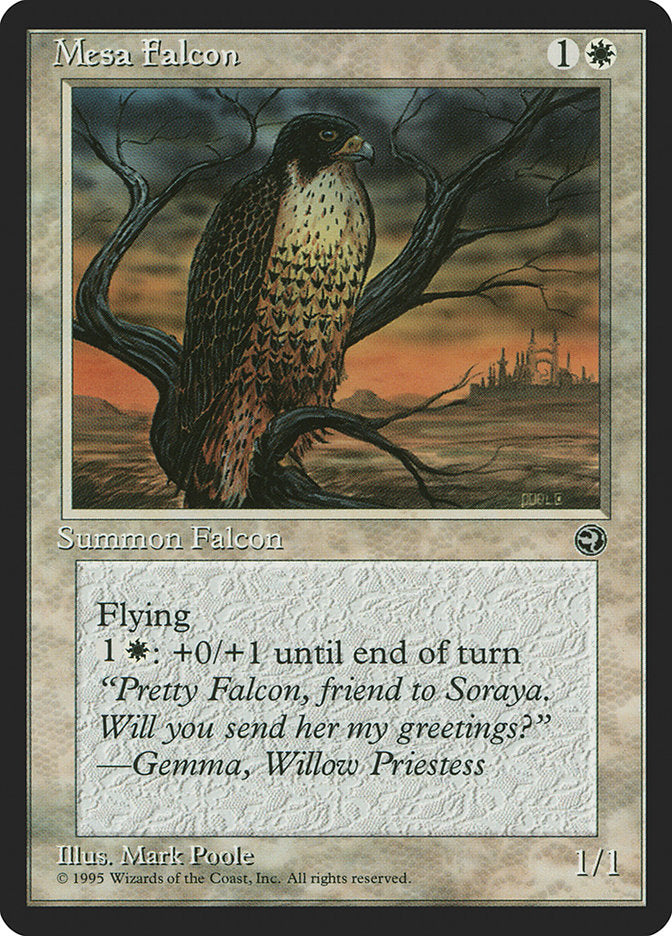 Mesa Falcon (Gemma Flavor Text) [Homelands] | Rook's Games and More