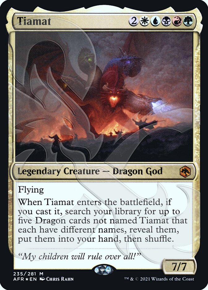 Tiamat (Ampersand Promo) [Dungeons & Dragons: Adventures in the Forgotten Realms Promos] | Rook's Games and More