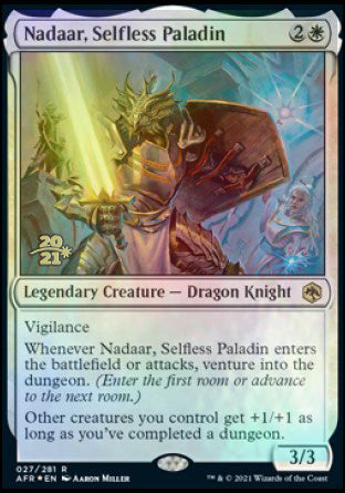 Nadaar, Selfless Paladin [Dungeons & Dragons: Adventures in the Forgotten Realms Prerelease Promos] | Rook's Games and More