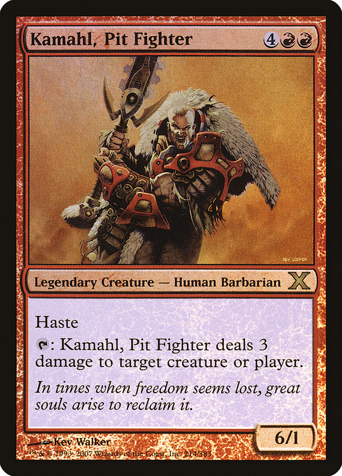 Kamahl, Pit Fighter (Premium Foil) [Tenth Edition] | Rook's Games and More