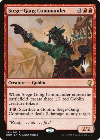 Siege-Gang Commander [Dominaria Promos] | Rook's Games and More