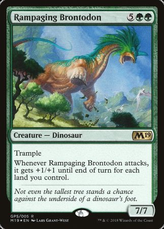 Rampaging Brontodon (2018 Gift Pack) [M19 Gift Pack] | Rook's Games and More