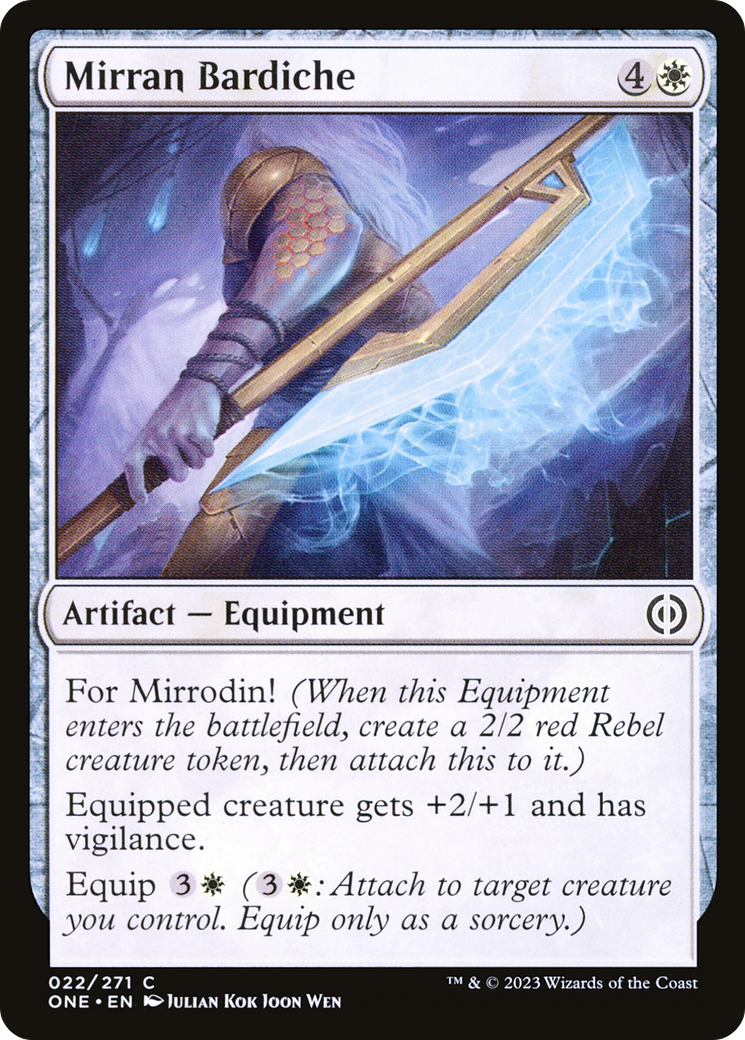 Mirran Bardiche [Phyrexia: All Will Be One] | Rook's Games and More