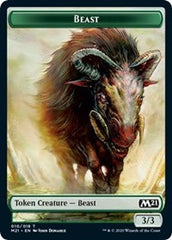 Beast // Cat (011) Double-sided Token [Core Set 2021 Tokens] | Rook's Games and More