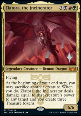 Ziatora, the Incinerator (Promo Pack) [Streets of New Capenna Promos] | Rook's Games and More