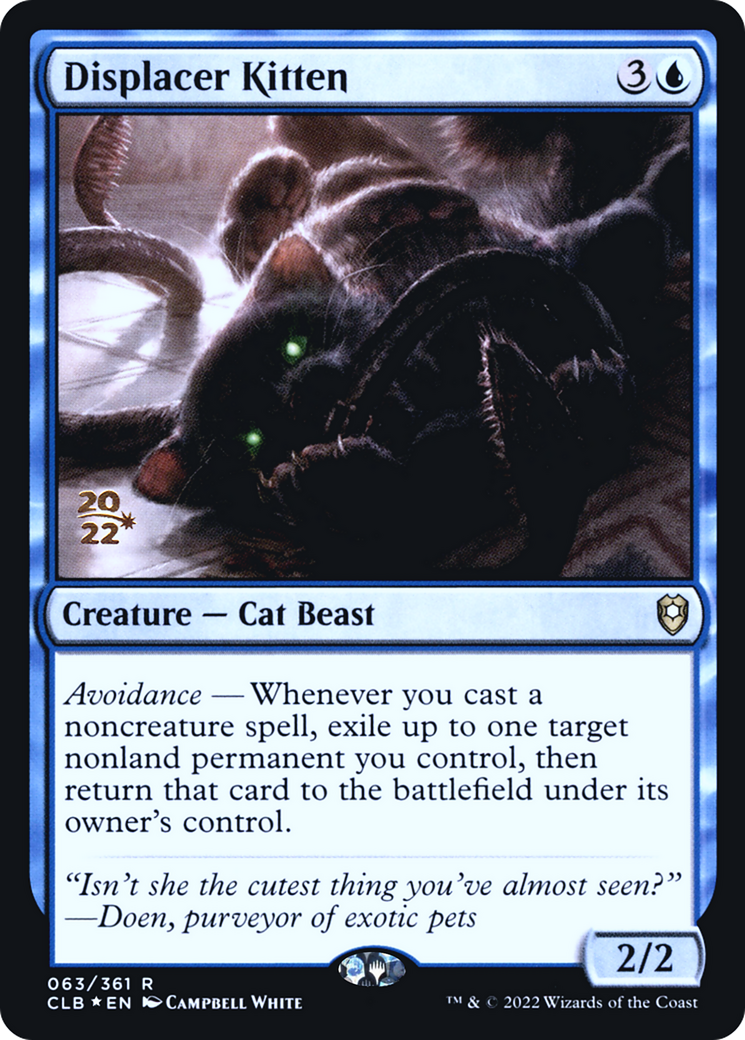 Displacer Kitten (Promo Pack) [The Lost Caverns of Ixalan Promos] | Rook's Games and More