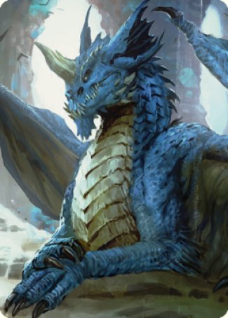 Young Blue Dragon Art Card [Commander Legends: Battle for Baldur's Gate Art Series] | Rook's Games and More