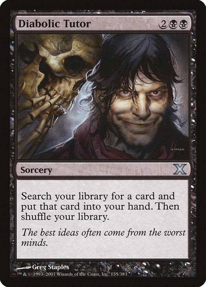 Diabolic Tutor [Tenth Edition] | Rook's Games and More