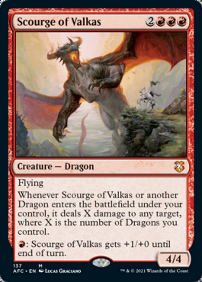 Scourge of Valkas [Dungeons & Dragons: Adventures in the Forgotten Realms Commander] | Rook's Games and More