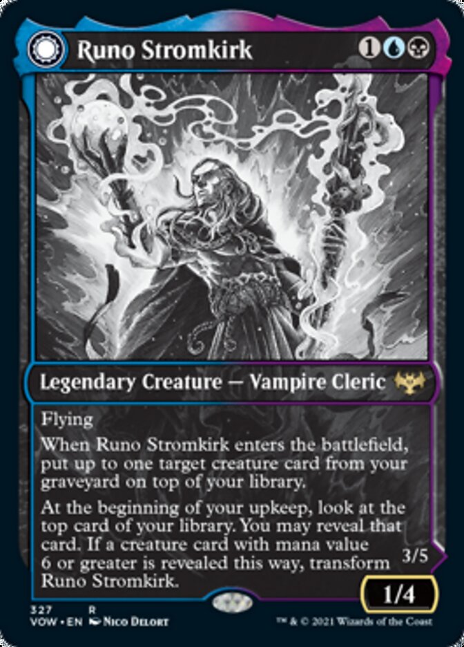 Runo Stromkirk // Krothuss, Lord of the Deep (Showcase Eternal Night) [Innistrad: Crimson Vow] | Rook's Games and More