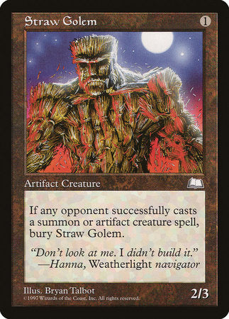 Straw Golem [Weatherlight] | Rook's Games and More