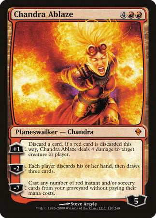 Chandra Ablaze [Zendikar] | Rook's Games and More