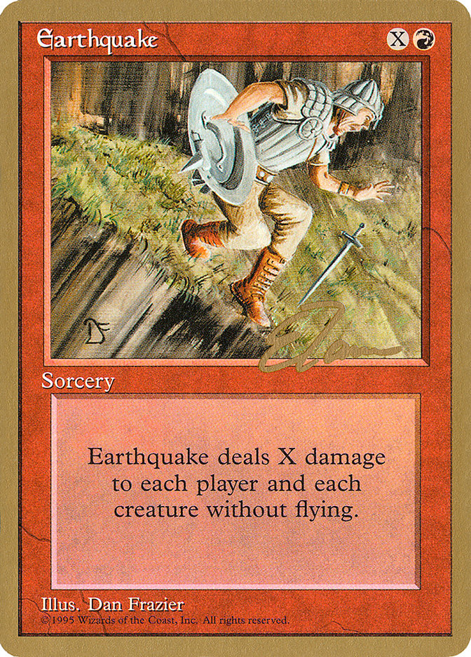 Earthquake (Eric Tam) [Pro Tour Collector Set] | Rook's Games and More