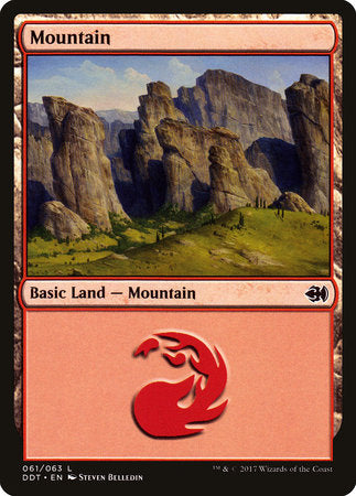 Mountain (61) [Duel Decks: Merfolk vs. Goblins] | Rook's Games and More