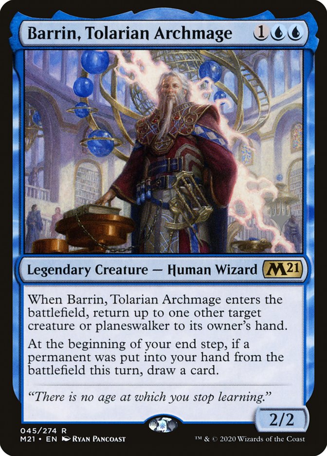 Barrin, Tolarian Archmage (Promo Pack) [Core Set 2021 Promos] | Rook's Games and More
