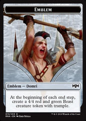 Emblem - Domri, Chaos Bringer [Ravnica Allegiance Tokens]