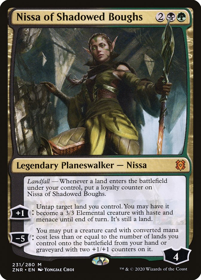 Nissa of Shadowed Boughs [Zendikar Rising] | Rook's Games and More