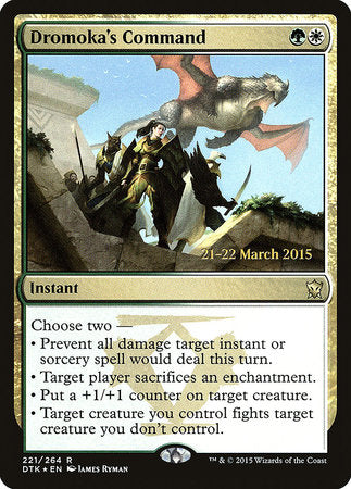 Dromoka's Command [Dragons of Tarkir Promos] | Rook's Games and More