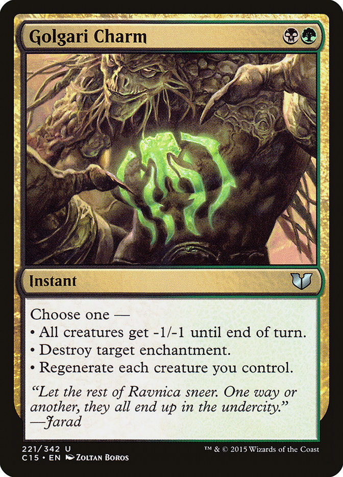 Golgari Charm [Commander 2015] | Rook's Games and More