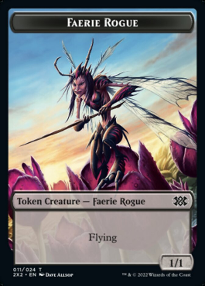 Faerie Rogue // Treasure Double-sided Token [Double Masters 2022 Tokens] | Rook's Games and More
