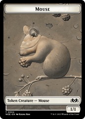 Mouse // Food (0010) Double-Sided Token [Wilds of Eldraine Tokens] | Rook's Games and More