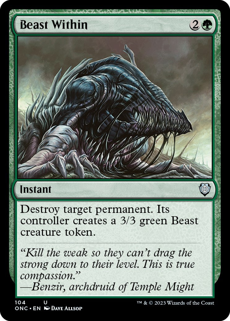 Beast Within [Phyrexia: All Will Be One Commander] | Rook's Games and More