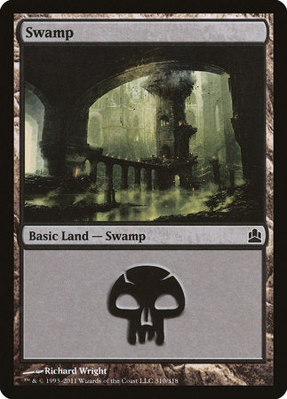 Swamp (310) [Commander 2011] | Rook's Games and More