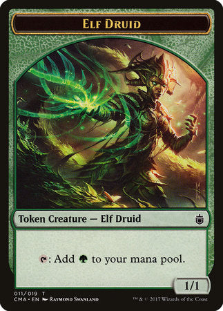 Elf Druid Token (011) [Commander Anthology Tokens] | Rook's Games and More