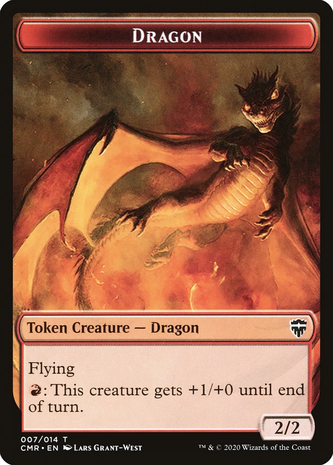 Dragon // Horror Token [Commander Legends Tokens] | Rook's Games and More