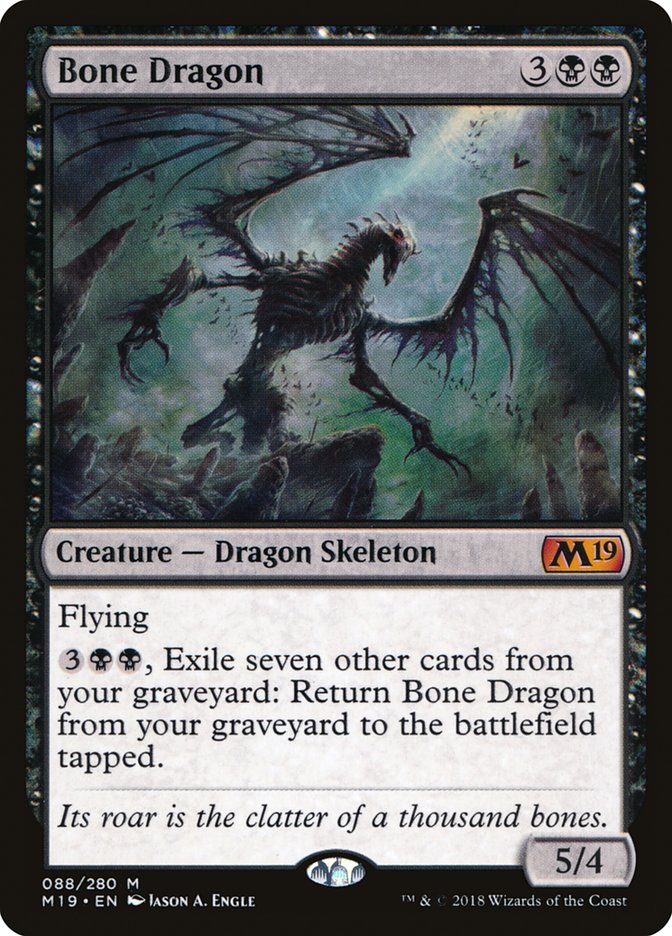 Bone Dragon [Core Set 2019] | Rook's Games and More