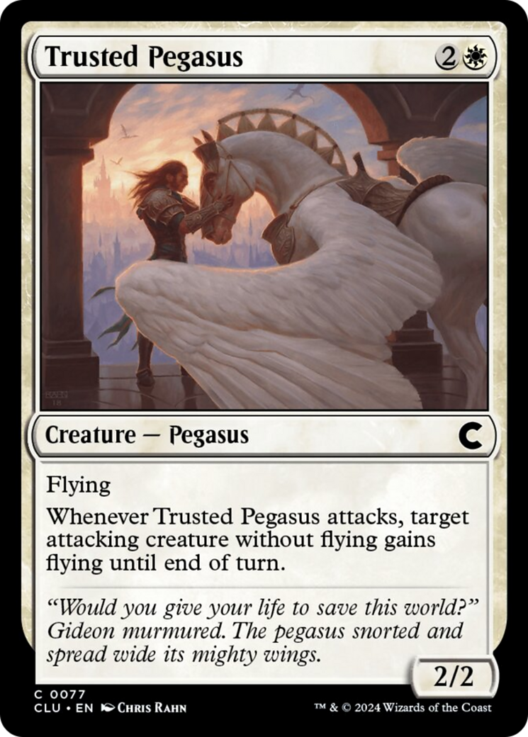 Trusted Pegasus [Ravnica: Clue Edition] | Rook's Games and More