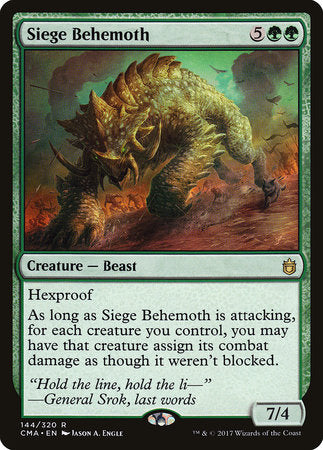 Siege Behemoth [Commander Anthology] | Rook's Games and More