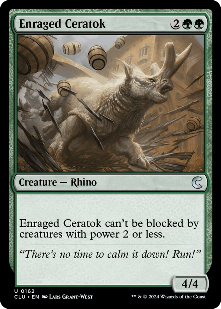 Enraged Ceratok [Ravnica: Clue Edition] | Rook's Games and More