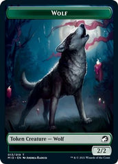 Centaur // Wolf Double-sided Token [Innistrad: Midnight Hunt Commander] | Rook's Games and More