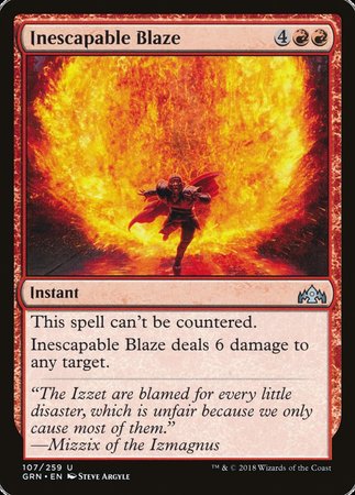 Inescapable Blaze [Guilds of Ravnica] | Rook's Games and More