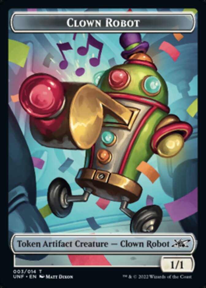 Clown Robot (003) Token [Unfinity Tokens] | Rook's Games and More