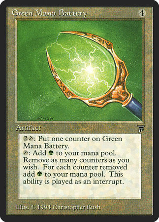 Green Mana Battery [Legends] | Rook's Games and More