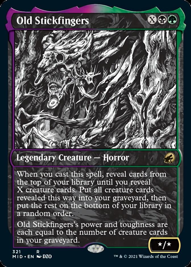 Old Stickfingers (Showcase Eternal Night) [Innistrad: Midnight Hunt] | Rook's Games and More