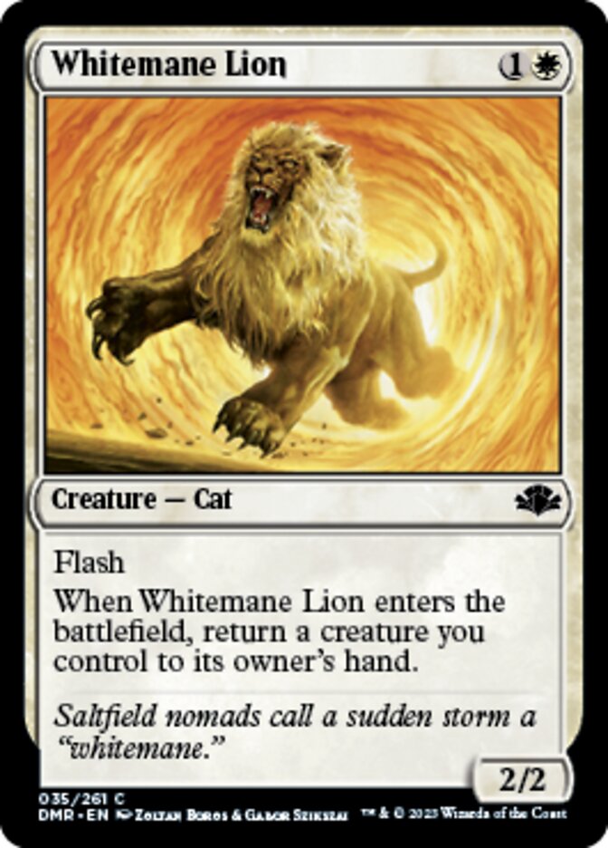 Whitemane Lion [Dominaria Remastered] | Rook's Games and More