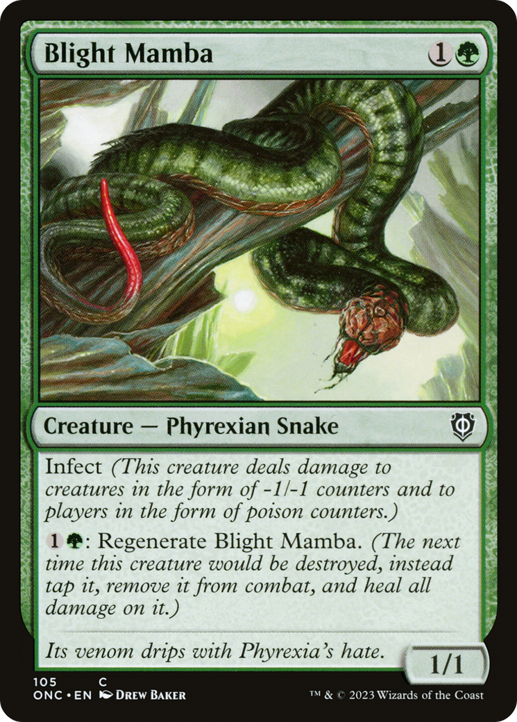 Blight Mamba [Phyrexia: All Will Be One Commander] | Rook's Games and More
