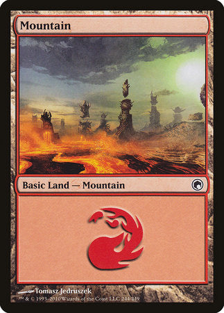 Mountain (244) [Scars of Mirrodin] | Rook's Games and More
