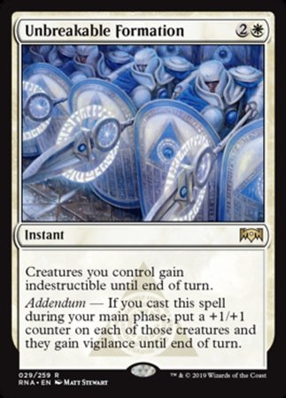Unbreakable Formation [Ravnica Allegiance] | Rook's Games and More