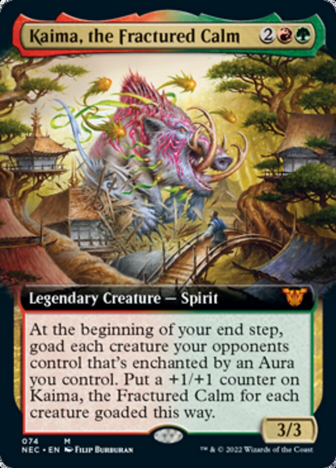 Kaima, the Fractured Calm (Extended) [Kamigawa: Neon Dynasty Commander] | Rook's Games and More