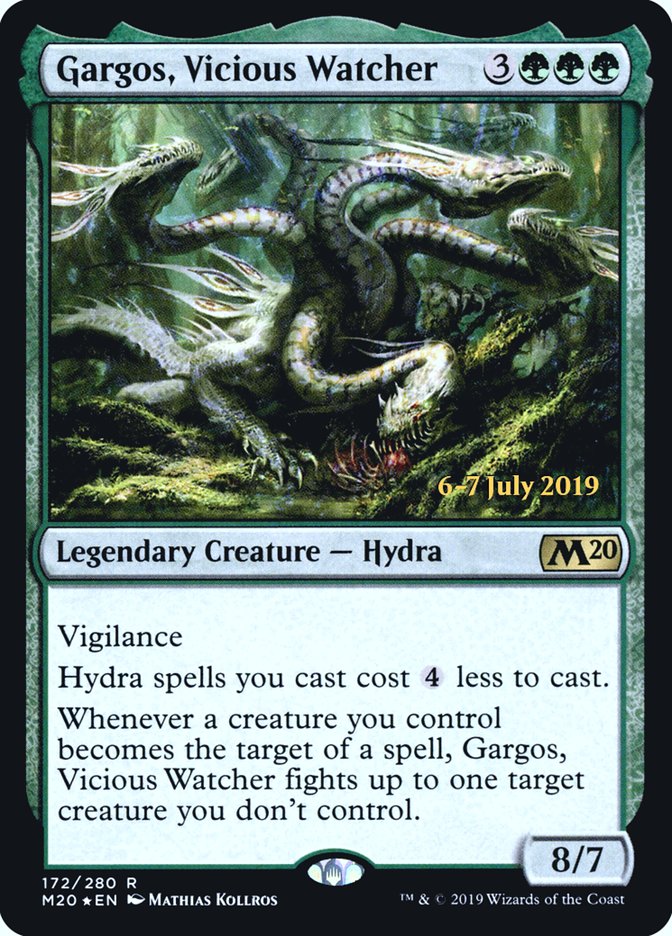 Gargos, Vicious Watcher  [Core Set 2020 Prerelease Promos] | Rook's Games and More