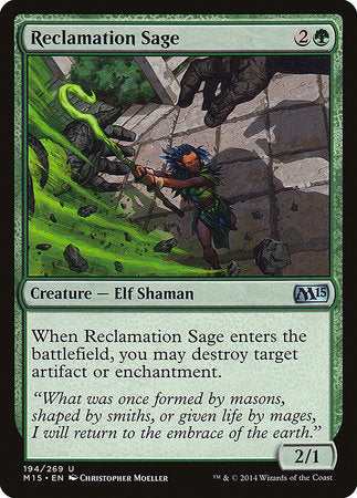 Reclamation Sage [Magic 2015] | Rook's Games and More