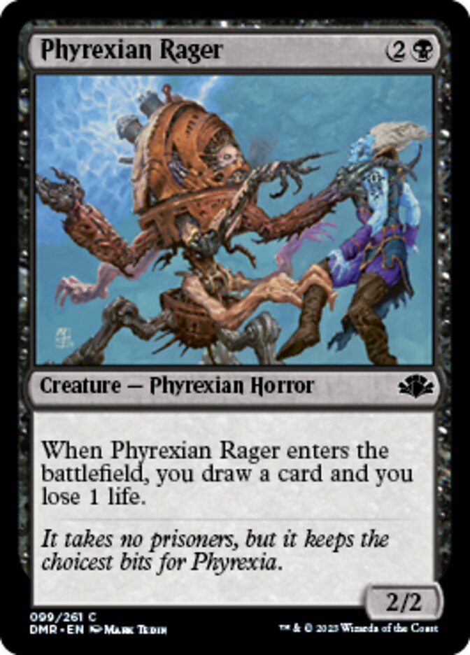 Phyrexian Rager [Dominaria Remastered] | Rook's Games and More