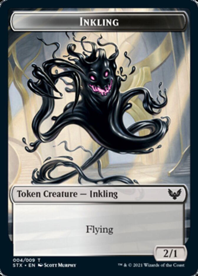 Inkling Token [Strixhaven: School of Mages Tokens] | Rook's Games and More