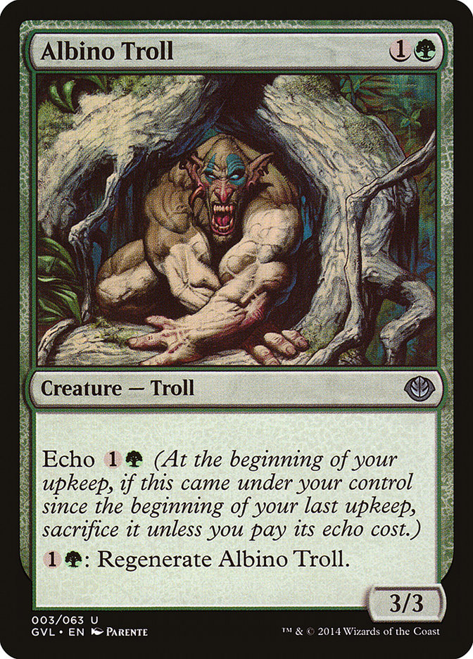 Albino Troll (Garruk vs. Liliana) [Duel Decks Anthology] | Rook's Games and More