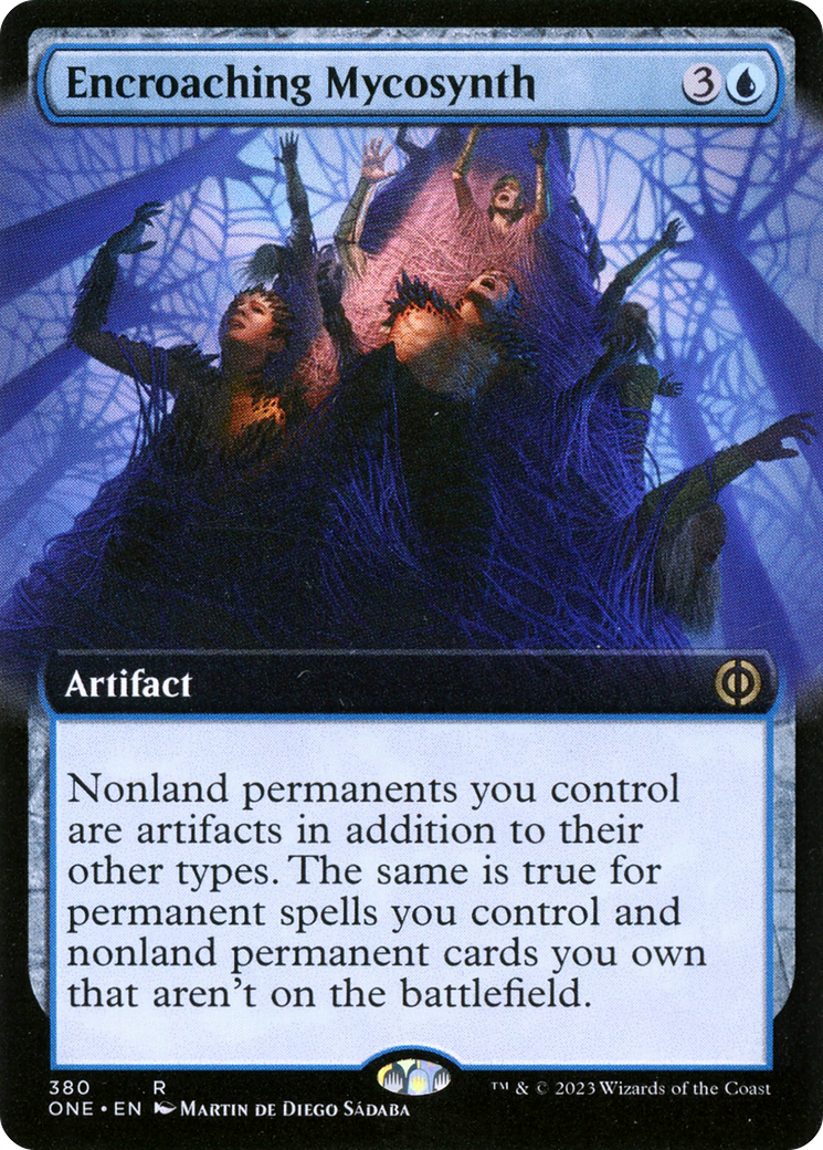 Encroaching Mycosynth (Extended Art) [Phyrexia: All Will Be One] | Rook's Games and More